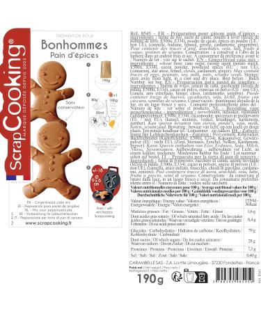 ScrapCooking 8545 Gingerman Mix for Gingerman Christmas Cookies 190 g - Kitchen & Baking - Made in France - Buy Online on GoSupps.com