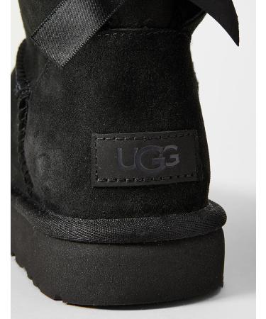 UGG Women's Mini Bailey Bow II Boot 7 Black - Cozy and Stylish Winter Footwear - Buy Online on GoSupps.com