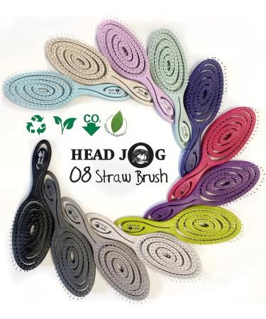 Head Jog 08 Flexible Soft Pin Paddle Brush - Monochrome Collection Silver - Buy Online on GoSupps.com