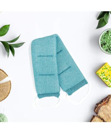 Simplosophy Exfoliating Back Scrubber - Deep Clean & Invigorate Your Skin (Light Blue) - Buy Online on GoSupps.com