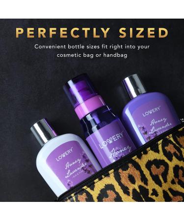 Shop Luxurious Honey Lavender Bath and Body Gift Set for Men & Women | Natural Extracts Vitamin E & Shea Butter | Perfect Home Spa Self Care Kit - Buy Online on GoSupps.com
