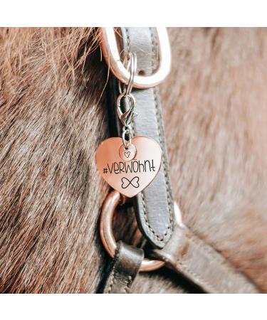 Soulhorse Exclusive Bridle Pendant - Lucky Charm for Horses Ponies & Dogs | Rose Gold Heart Brand Accessories - Buy Online on GoSupps.com