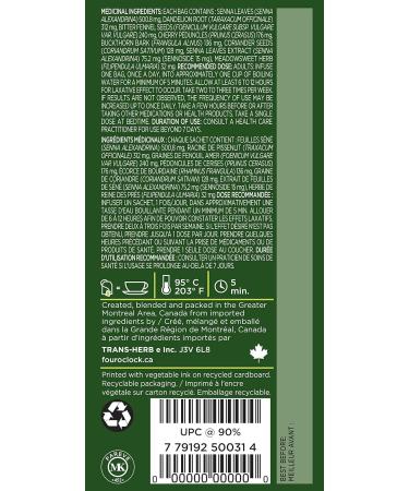 Four O'Clock Herbalist Herbal Tea Elimination Laxative Extra Non Gmo Project Kosher Gluten-Free 20 Teabags - Buy Online on GoSupps.com