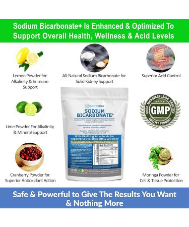 Alkaline Sodium Bicarbonate Supplement 1.5 LB - Kidney Support, Stomach Acid Neutralizer, Immune Antacid - Buy Online on GoSupps.com