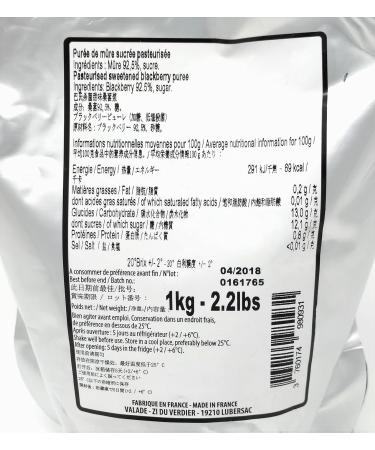 Leonce Blanc BlackBerry Fruit Puree 1 kg - Buy Online on GoSupps.com