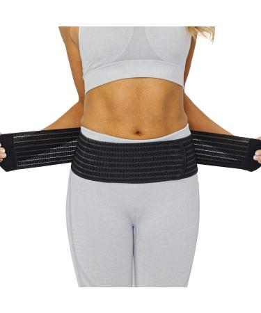 NeoTech Care 3-in-1 Maternity Pregnancy Support, Postpartum Belly Wrap & Pelvis Belt/Brace/Band - Breathable Girdle - Black - Large Size Large (Pack of 1) Black