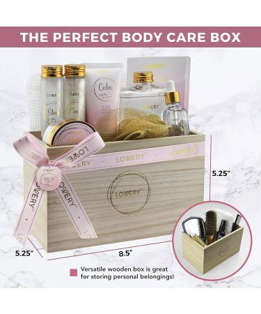 Luxury Bath Gift Set | Home Spa Gift Basket - Milky Coconut Scent Vitamin E & Shea Butter Shower Gel Bath Salt Body Scrub & More - International Shipping Available - Buy Online on GoSupps.com