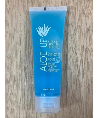 ALOE UP Ice Sunburn Relief Jelly - Pure Aloe Vera Gel Sunburn Relief for Adults & Kids Aloe Vera Gel Face & Body Natural Cruelty-Free Aloe Gel Aloe Vera Gel Skin Lotion - 4 Oz (2pack) - Buy Online on GoSupps.com