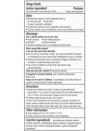 Afrin Original Maximum Strength 12 Hour Nasal Congestion Relief Spray - 30 mL | Fast-Acting Nasal Decongestant - Buy Online on GoSupps.com
