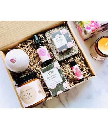 ZAAINA Premium Rose Spa Gift Set for Women - Mother's Day & Birthday Gift - Natural and Clean Luxury Care Package for Relaxation and Pampering - Ideal for Mom, Best Friend, Sister or Wife - Buy Online on GoSupps.com