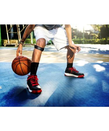 Doctor Developed Knee Patellar Brace SINGLE and Doctor Written Handbook - GUARANTEED relief for Arthritis Tendonitis Injury support Running & Weightlifting (Single Black) Single Black - Buy Online on GoSupps.com