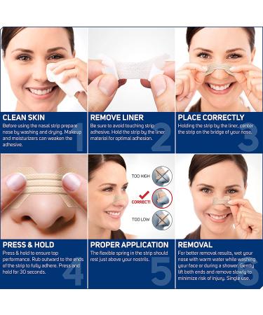 Clear Passage Nasal Strips - Extra Strength 50 Ct | Instantly Improve Sleep, Reduce Snoring & Relieve Nasal Congestion | Pack of 1 - Buy Online on GoSupps.com