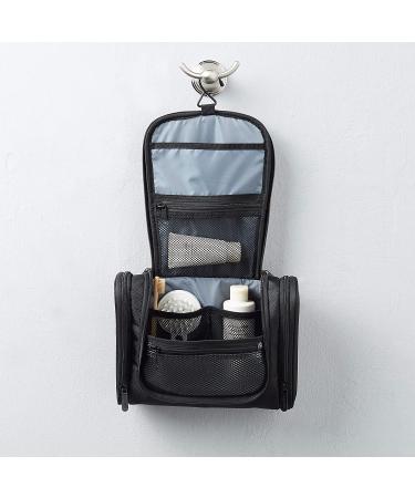 Amazon Basics Hanging  Travel Toiletry Bag Organizer  Shower Dopp Kit  Black Solid - Buy Online on GoSupps.com