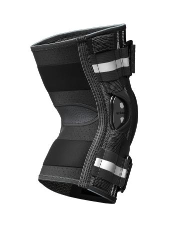 NEENCA Professional Knee Brace - Adjustable Hinged Support for Knee Pain Relief - Strong Stability for Arthritis, Meniscus Tear, ACL, PCL - Size L, Black - Buy Online on GoSupps.com