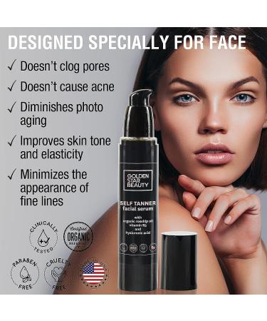 Self Tanner Serum & Dry Oil with Hyaluronic Acid and Organic Oils - Best Sellers for Golden Glow - Buy Online on GoSupps.com
