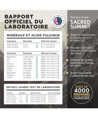 R sine de Shilajit Dor e 40g 81% Acide Fulvique B12 & Min raux nergie Concentration & Endurance V gan Test en Laboratoire Fourniture de 3 Mois - Buy Online on GoSupps.com