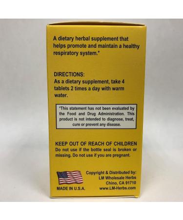 L W Respiratory Formula | Herbal Supplement for Respiration | Made in USA - Buy Online on GoSupps.com
