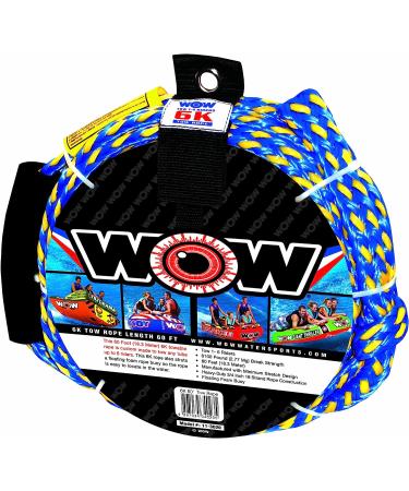 Wow World of Watersports Tow Rope with Floating Foam Buoy - Ideal for Boating with Up to 4 Riders - Buy Online on GoSupps.com