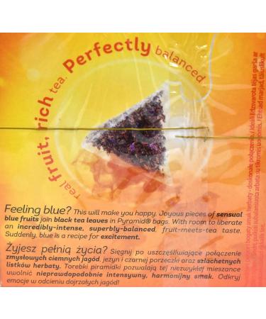 Lipton Pyramids Blue Fruits Tea 20 Bags - 12 Units - Buy Online on GoSupps.com