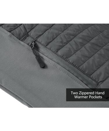 Buy Little Donkey Andy Insulated Hiking Jacket for Men - Breathable Thermal Running Hybrid - Lightweight & Warm in N-Gray | International Shipping Available - Buy Online on GoSupps.com