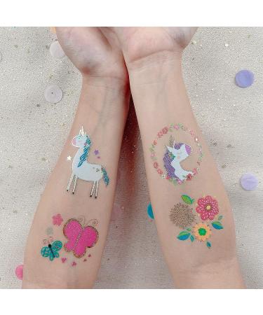 PapaKit Unicorn and Friends 36 Temporary Fake Tattoo Set | Non-Toxic, Safe, Removable | Kids Birthday Party Favor - Buy Online on GoSupps.com