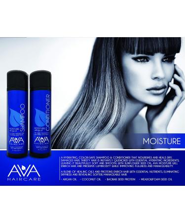 Moisture Shampoo & Conditioner Set - Vegan Sulphate Free Paraben Free Cruelty Free | 8.4oz Each - International Shipping - Buy Online on GoSupps.com
