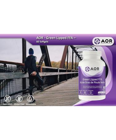 AOR - Green Lipped FFA 50mg 60 Softgels - Green Lipped Mussel for Inflammation Relief Joint Support and Osteoarthritis Pain Relief - Omega 3 Fatty Acid Supplement - Anti Inflammation Supplement - Buy Online on GoSupps.com