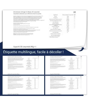 Life Extension Estrogen for Women with Soy Isoflavones 30 Vegan Tablets Lab Tested Vegetarian Gluten Free Non-GMO - Buy Online on GoSupps.com