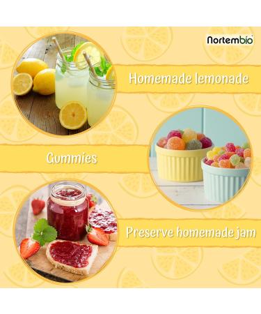 Nortembio Organic Anhydrous Citric Acid 2 Kg - Food Grade, 100% Pure Acidulant for Cooking & Confectionery. Ideal for Lemonade, Jams. Includes Recipes E-Book - Buy Online on GoSupps.com