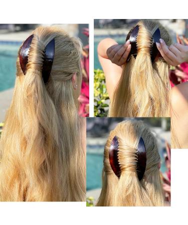Camila Paris CP2430/2 French Hair Side Combs Tortoise Shell Interlocking Combs French Twist Hair Combs Strong Hold Hair Clips for Women Bun Chignon Up-Do Styling Girls Hair Accessories Made in France - Buy Online on GoSupps.com