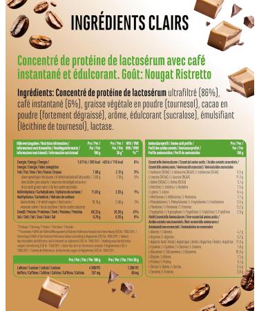  Vit4ever Barista Protein Coffee - Creamy protein coffee with up to 20g of protein per serving - With real coffee & caffeine low in sugar & fat - (908g Nougat) - Buy Online on GoSupps.com