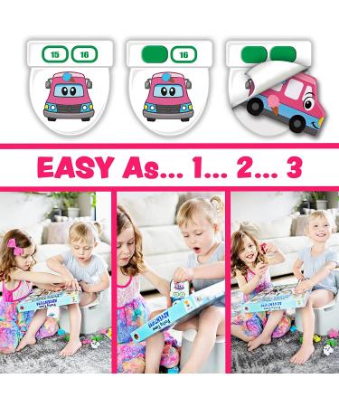 Lil ADVENTS Potty Time Adventures - Wooden Block Toy Prizes - Shark Tank Featured Potty Training Game with Reward Chart, Activity Board, and Stickers - Buy Online on GoSupps.com