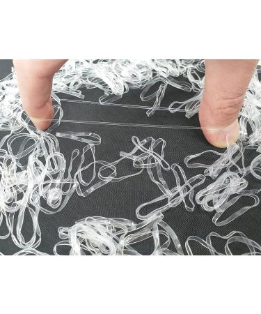 700 Clear Small Elastic Hair Bands - Hair Elastics for Styling - Pack of 700 - Buy Online on GoSupps.com