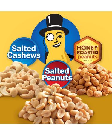 PLANTERS Variety Pack - 36 On-the-Go Nut Snacks: Salted Cashews, Peanuts & Honey Roasted | No Cholesterol, Healthy Fats - Buy Online on GoSupps.com
