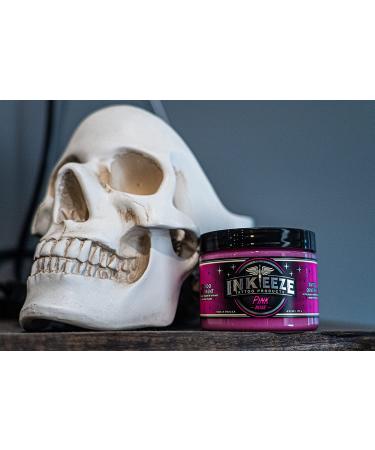 INK-EEZE Pink Tattoo Ointment 6oz | Vegan & Cruelty-Free | Essential Oils | Made in USA | Bubble Gum Scent - Buy Online on GoSupps.com