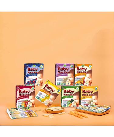 Baby Mum-Mum Rice Rusks Vegetable 24 Pieces (Pack of 6) - Gluten Free, Allergen Free, Non-GMO Teether Cookie for Teething Infants - Buy Online on GoSupps.com