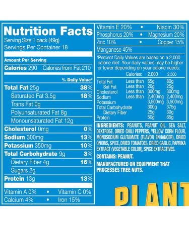 Planters Heat Peanuts 1.75 oz (Pack of 18) - Spicy Snack Packs for On-the-Go Crunch - Buy Online on GoSupps.com