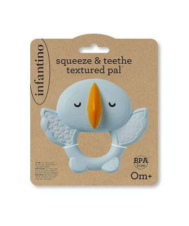 Infantino Squeeze & Teethe Textured Pal Puffin - Soft  Easy to Hold  Made from All-Natural Rubber - Buy Online on GoSupps.com