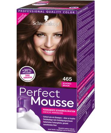 Perfect Mousse Permanent Foam Coloration 465 Chocolate Brown Level 3 Pack of 3 (3 x 93 ml) - Buy Online on GoSupps.com