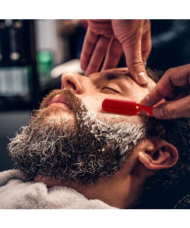 Utopia Care Professional Barber Razor - Stainless Steel Straight Edge with 100 Derby Blades (Red) - Buy Online on GoSupps.com