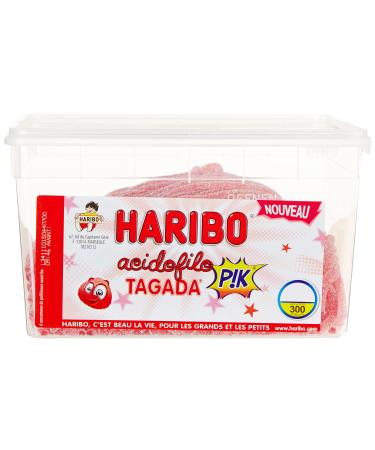 Haribo Bonbon Gélifié Acidofilo Gout Tagada Pik x 300 Pièces 1.95 kg