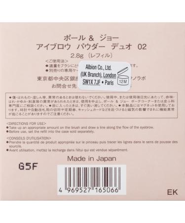 Eyebrow Powder Duo Refill 02 - Light Brown | International Shipping Available - Buy Online on GoSupps.com