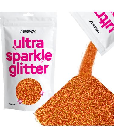Hemway Ultra Sparkle Glitter Copper 100g / 0.35oz Multi-Purpose Epoxy Resin Arts & Crafts Cosmetic Safe Body Hair Face Nail Weddings Art Beauty Tumblers Flowers Powder Dust Premium