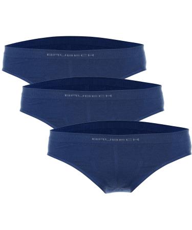 Brubeck 3 Pack children young briefs seamlessly breathable |Underpants guys |Underwear drying quickly |Underpants |Boys underwear Breadable Cotton |81% cotton |BE10060 128-134 light blue