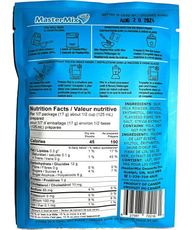 MasterMix Original No Added Sugar Ice Cream Mix 117 g - Buy Online on GoSupps.com