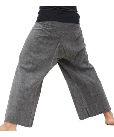 RaanPahMuang Thai Fisherman Pants Unisex 100% Cotton Harem Yoga Pirate Pants - Black (XX-Large-3X-Large Tall) - Buy Online on GoSupps.com
