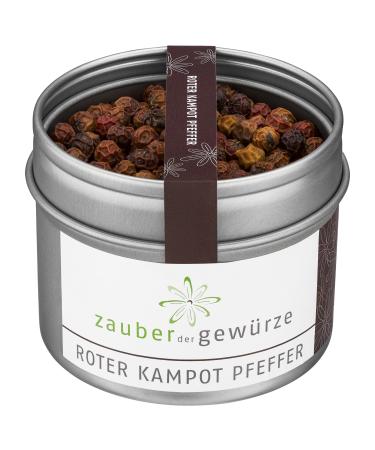 Magic of the spices of real red campot pepper-red peppercorns made of Cambodia for wild poultry and fish top quality in a re-lockable aroma can 70 g