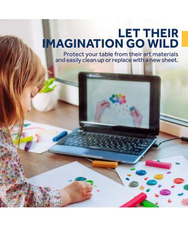 White Kraft Arts and Crafts Paper Roll - 18x175' - Made in USA - Ideal for Painting, Wall Art, Bulletin Board, Gift Wrapping, and Kids Crafts - Buy Online on GoSupps.com