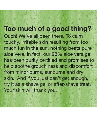 Alba Botanica After Sun Gel Aloe Vera 8 Oz - 98% Aloe Vera - Soothing Relief for Sunburn - 1 Pack - Buy Online on GoSupps.com