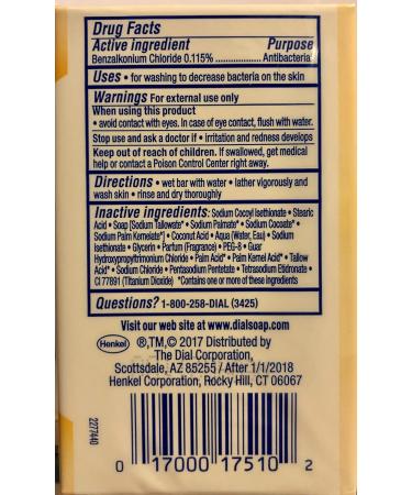 Dial Complete Manuka Honey Beauty Bar Soap - 2-in-1 Moisturizing & Antibacterial - 3 Count 3.2oz Bars - Pack of 6 (2 Packages) Honey Soap - Buy Online on GoSupps.com